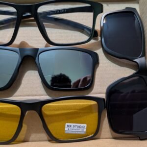 Gafas de Sol Multicapa 5 en 1 con Clips Magneticos Intercambiables