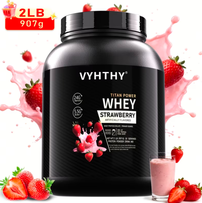 Proteína Whey Isolate 2lbs Sabor Fresa Vainilla Chocolate