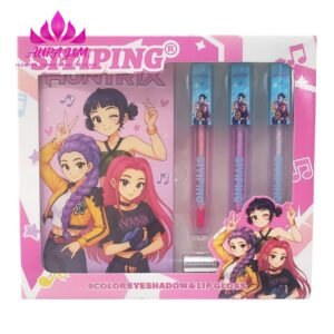 Set de Maquillaje Coleccionable Siyiping 9 Colores Sombras y 3 Brillos Labiales